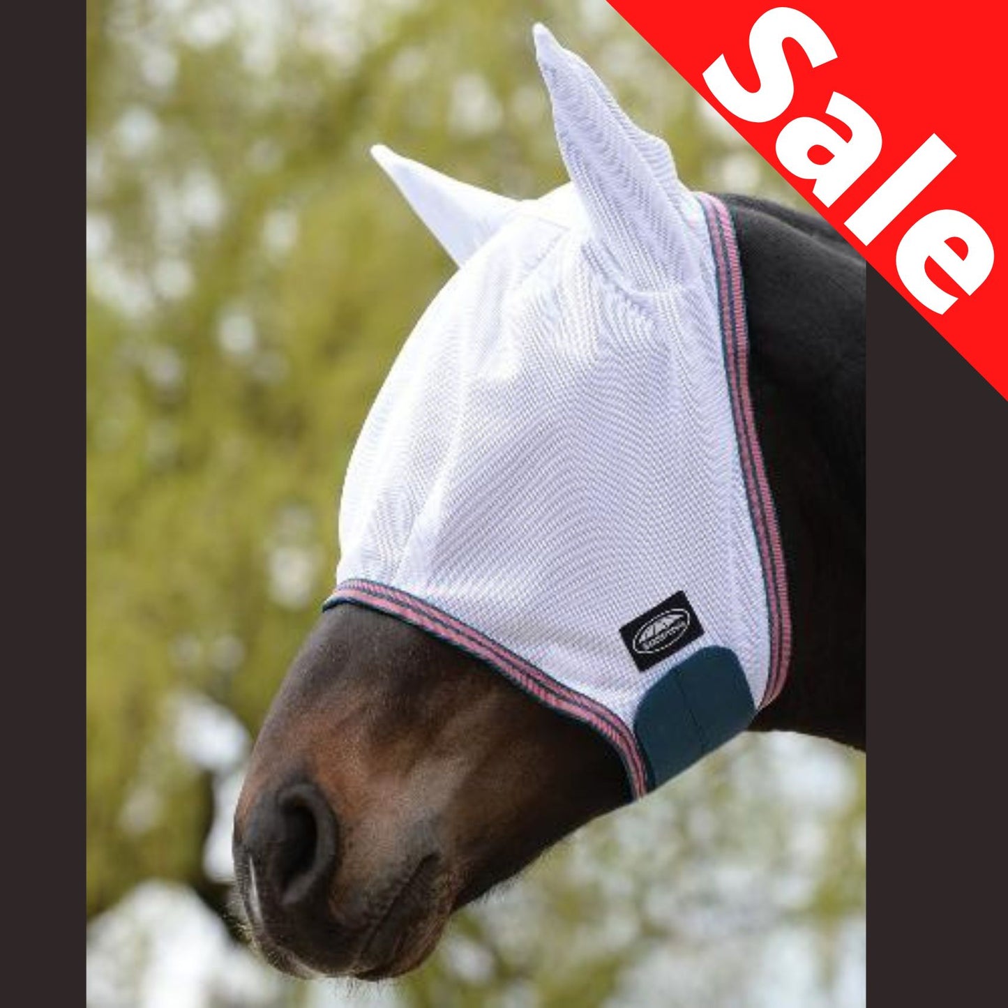 Weatherbeeta ComFiTec Airflow Mask White/Green/Coral