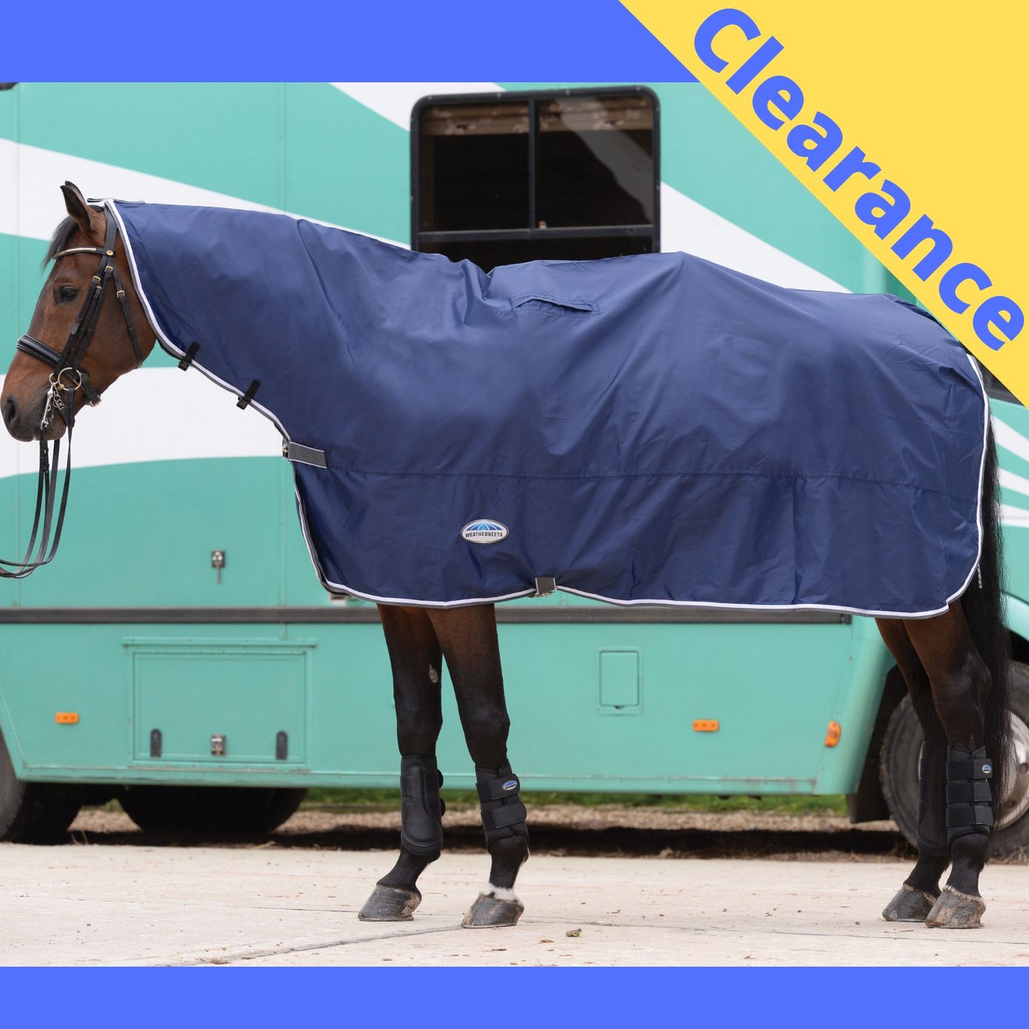 Weatherbeeta Rain Sheet Combo Lite Navy/Grey/White