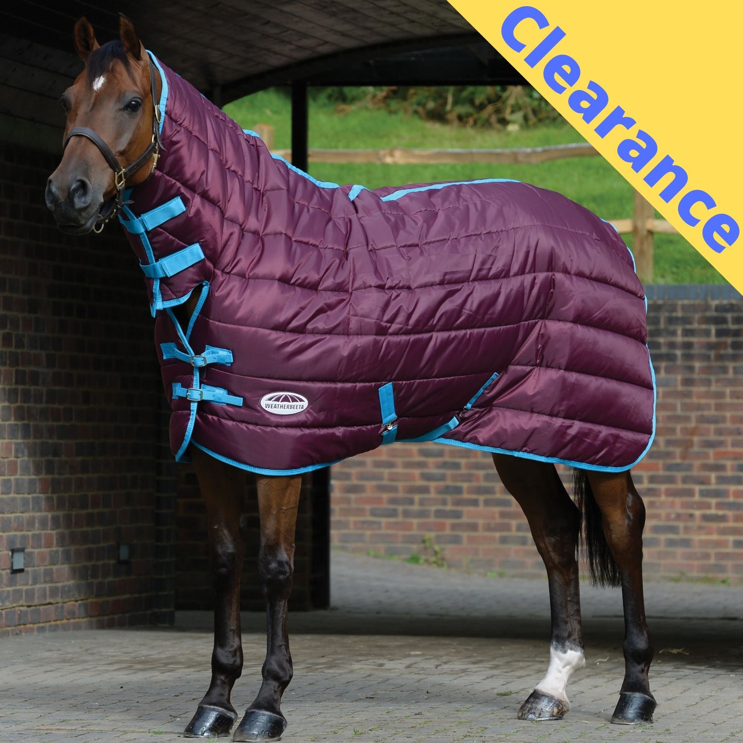 Weatherbeeta ComFiTec 210D Channel Quilt Combo Medium Grape Purple/Blue