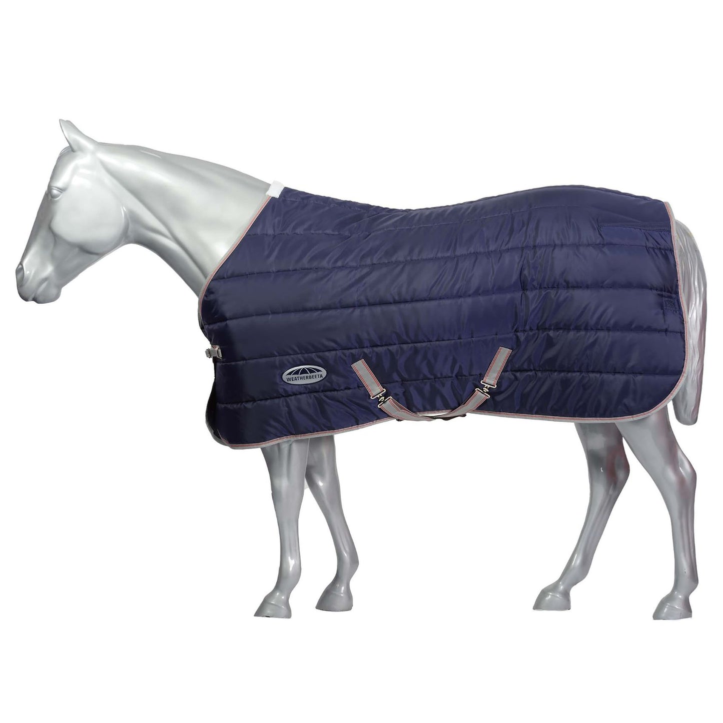 Weatherbeeta ComFiTec 210D Channel Quilt Standard Medium Navy/Silver/Red