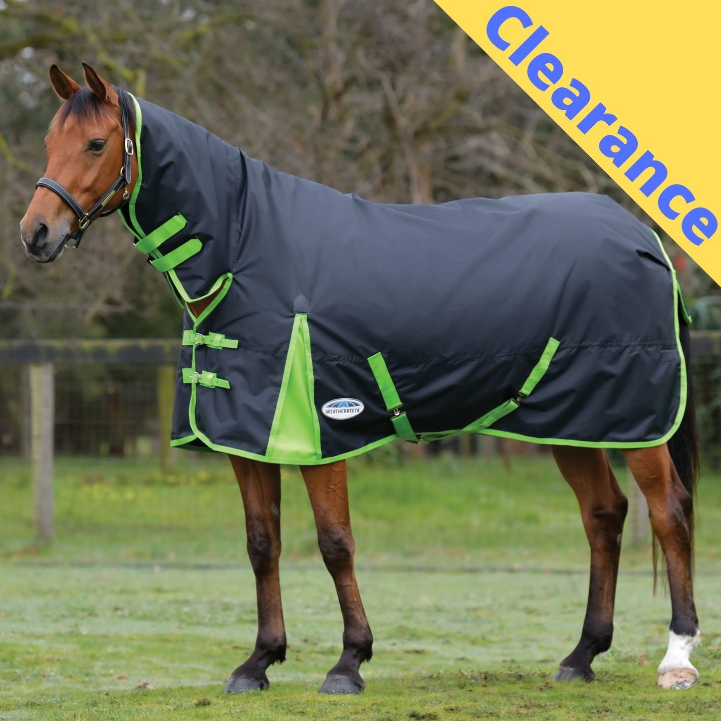 Weatherbeeta ComFiTec Classic Combo Medium/Lite 100g Black/Lime Green