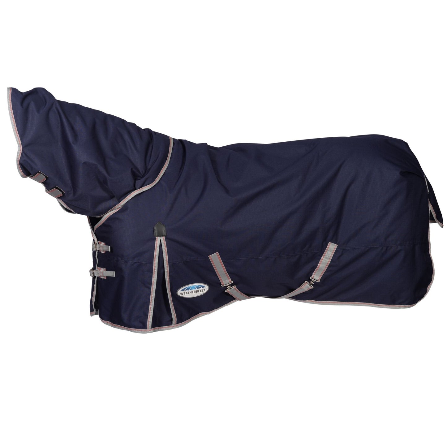 Weatherbeeta ComFiTec Essential Detach-A-Neck Lite Plus 50g Navy/Silver/Red