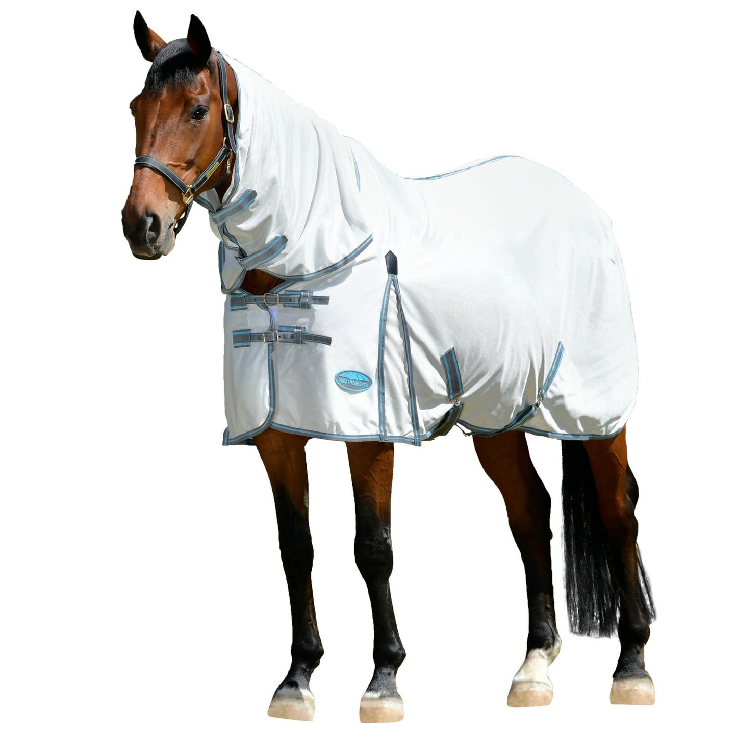Weatherbeeta ComFiTec Essential Mesh II Combo White/Grey/Bright Blue