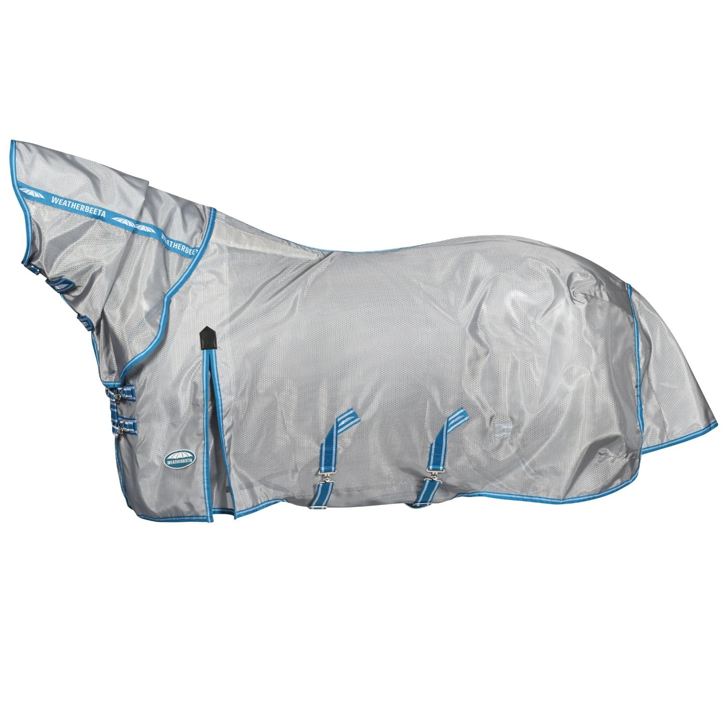 Weatherbeeta ComFiTec Hexi Shield Combo Silver/Teal Blue
