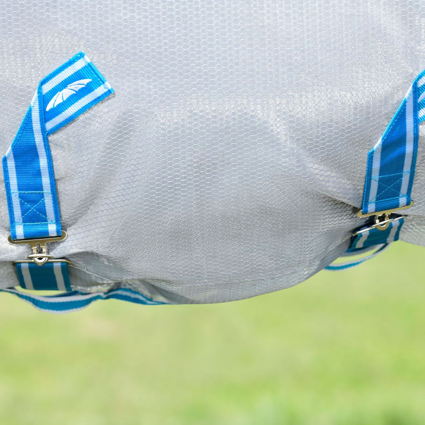 Weatherbeeta ComFiTec Hexi Shield Combo Silver/Teal Blue