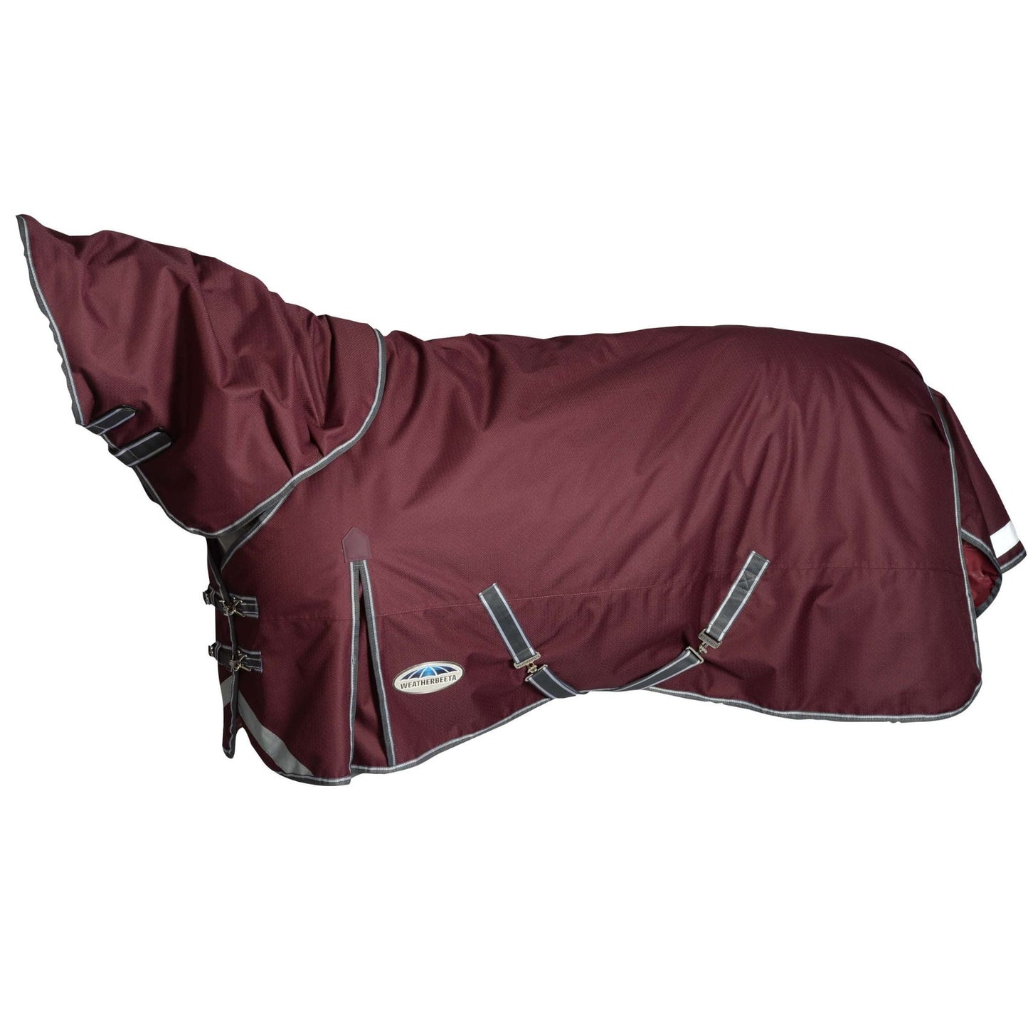 Weatherbeeta ComFiTec Plus Dynamic II Detach-A-Neck Heavy Maroon/Grey/White