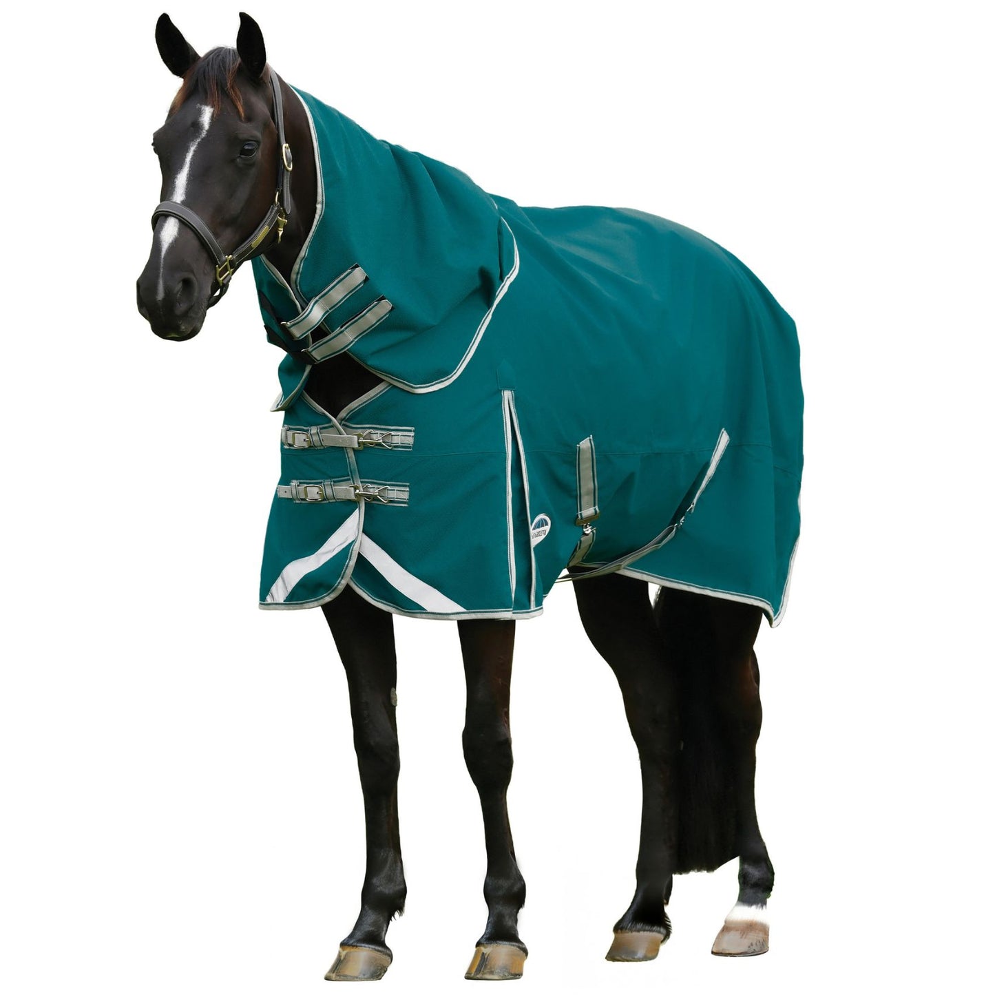 Weatherbeeta ComFiTec Plus Dynamic II Detach-A-Neck Lite Teal Green/Stone/Teal Green