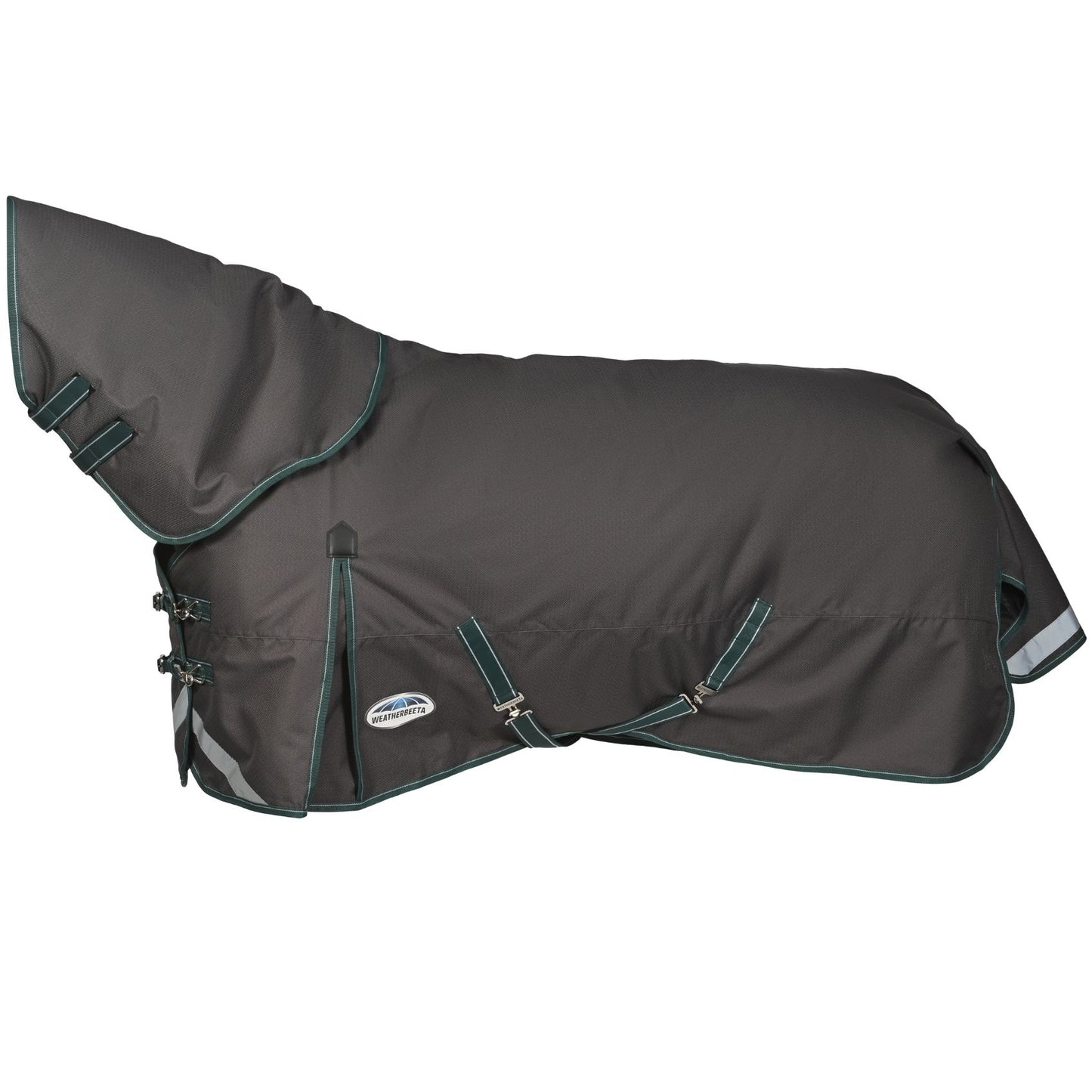 Weatherbeeta ComFiTec Plus Dynamic II Detach-A-Neck Medium Grey/Dark Green/White