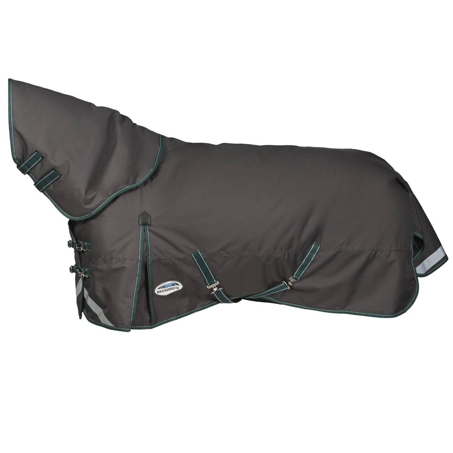 Weatherbeeta ComFiTec Plus Dynamic II Detach-A-Neck Medium/Lite 100g Grey/Dark Green/White