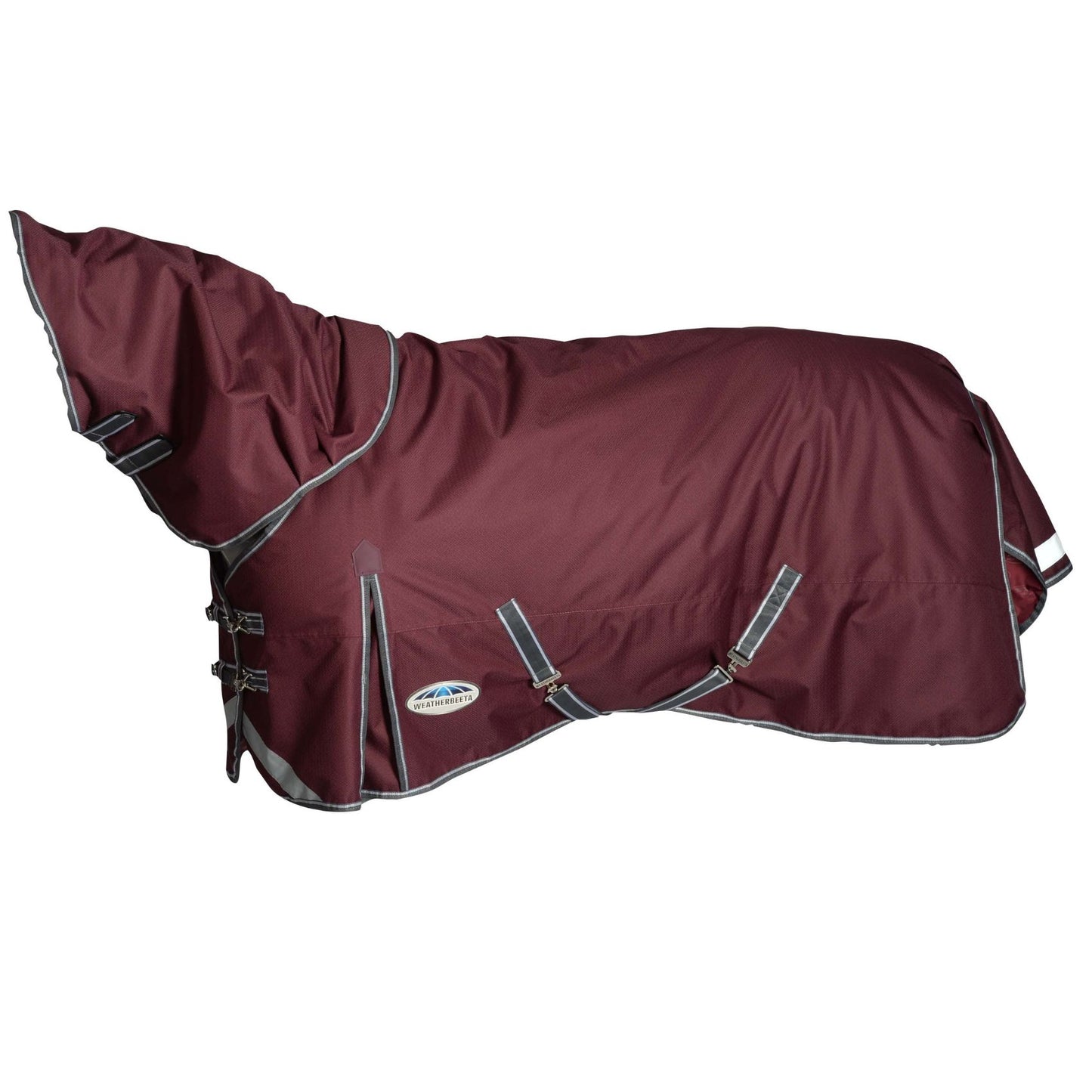 Weatherbeeta ComFiTec Plus Dynamic II Detach-A-Neck Medium/Lite 100g Maroon/Grey/White