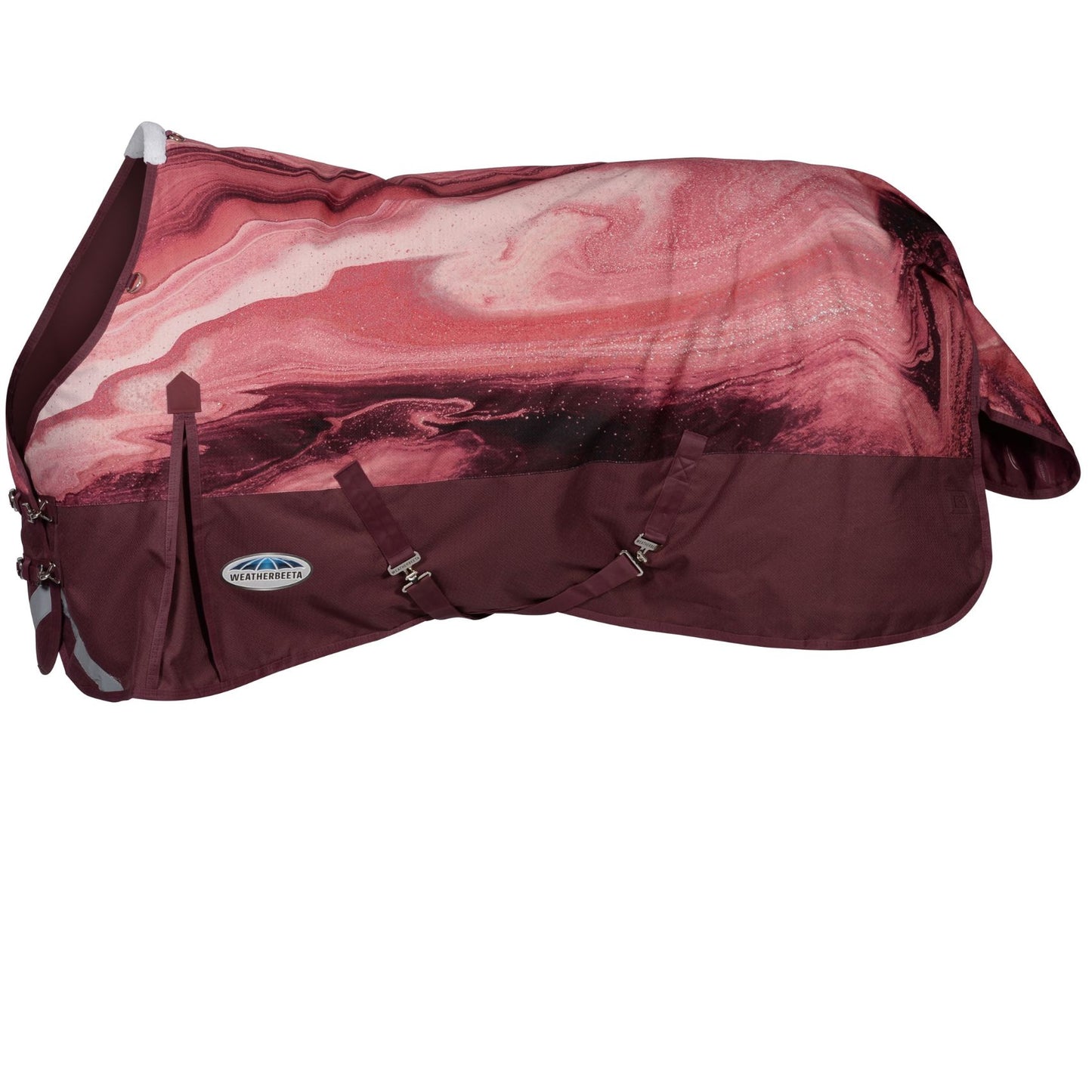 Weatherbeeta ComFiTec Plus Dynamic II Standard Medium Burgundy Swirl Marble Print