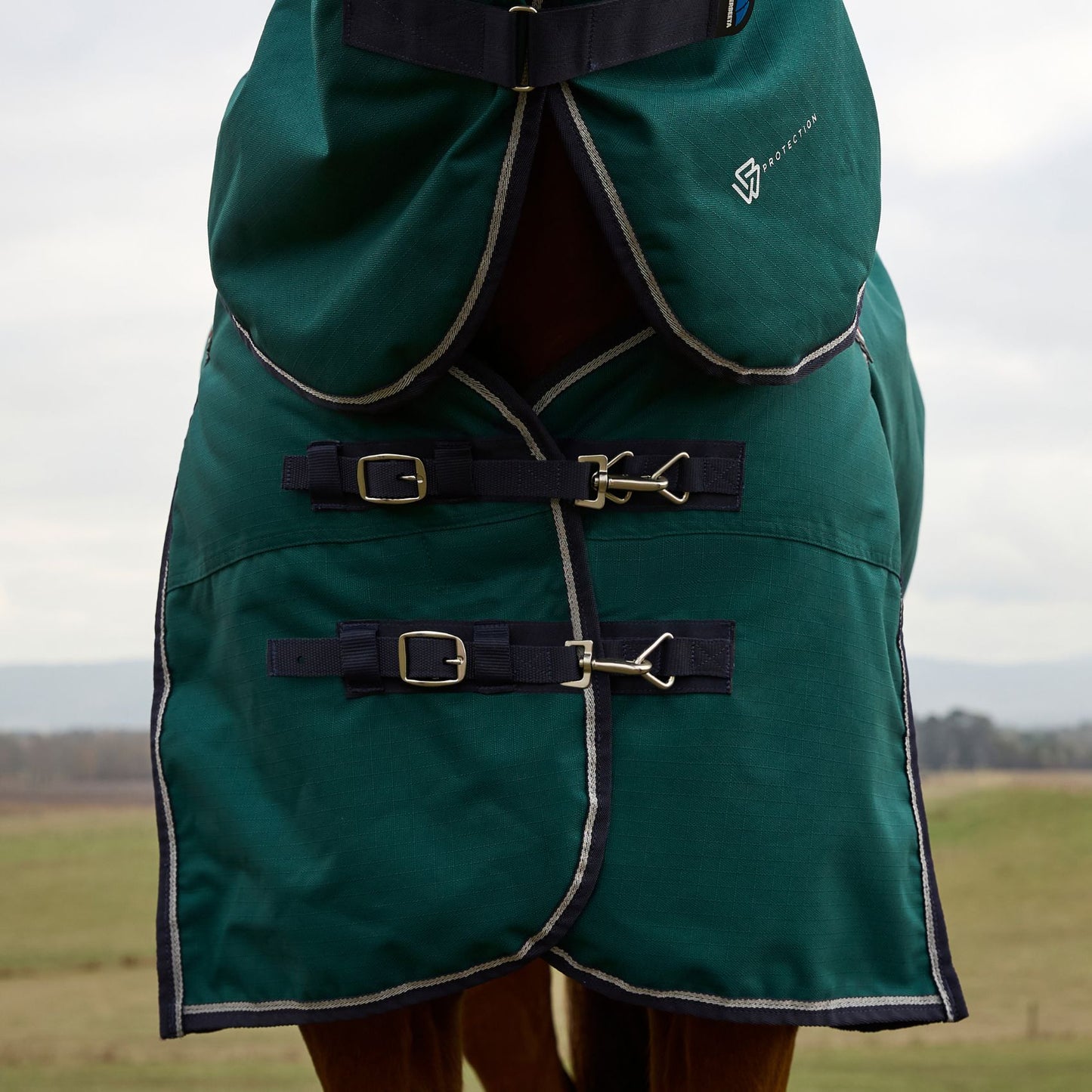 Weatherbeeta ComFiTec Plus Dynamic Turnout Detach-A-Neck 220g Forest Green/Navy