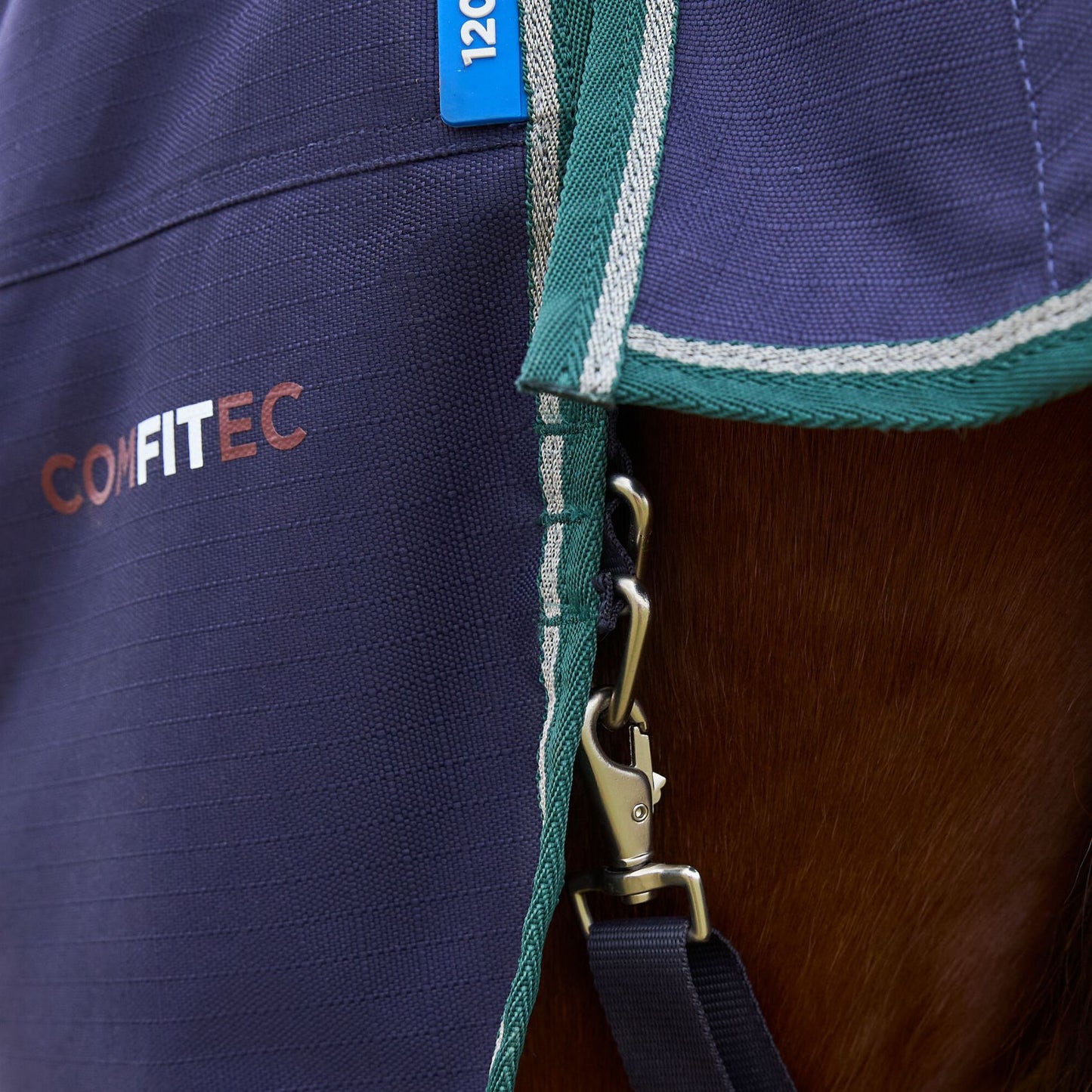 Weatherbeeta ComFiTec Plus Dynamic Turnout 100g Navy/Forest Green
