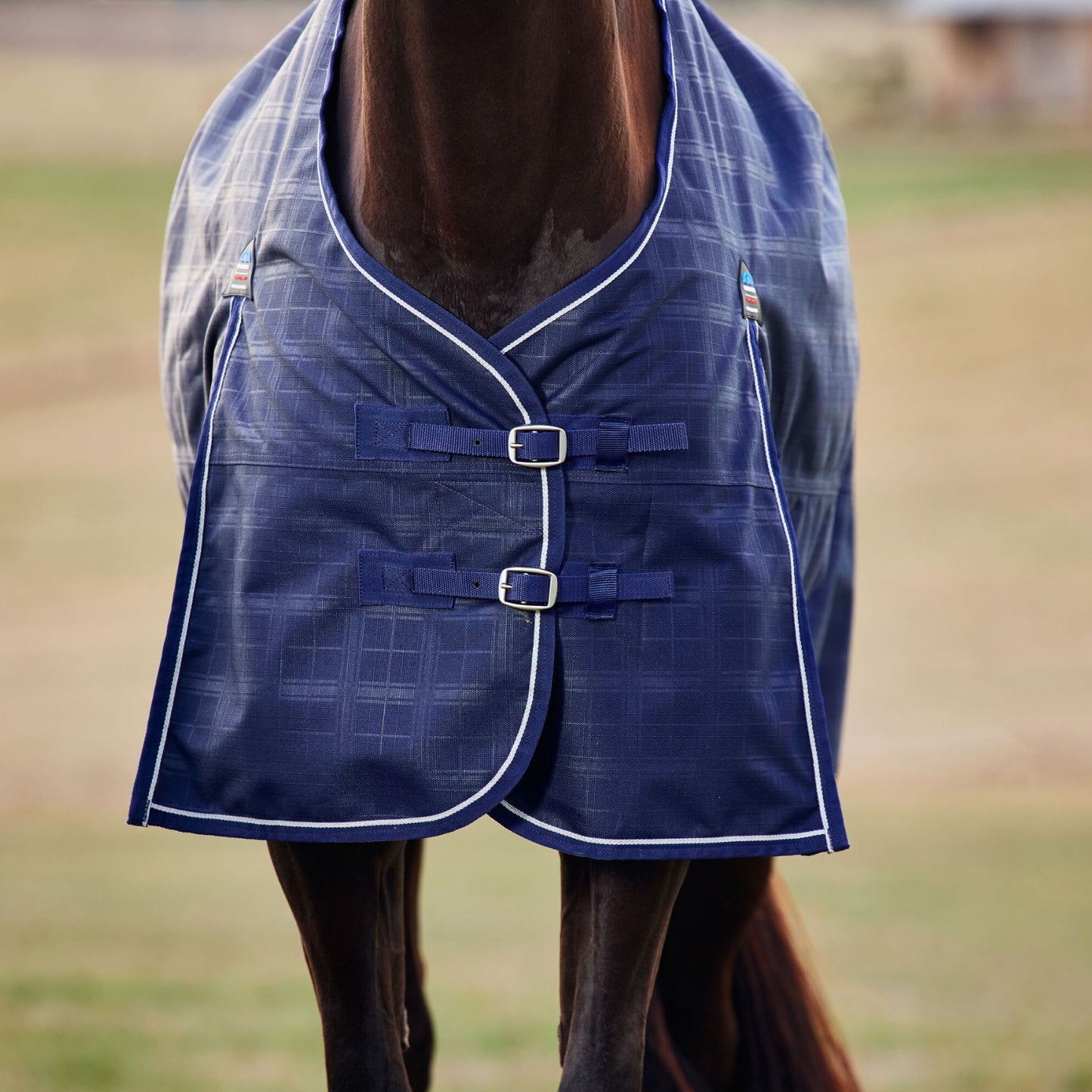 Weatherbeeta ComFiTec Prelim Turnout 220g Navy Embossed Plaid