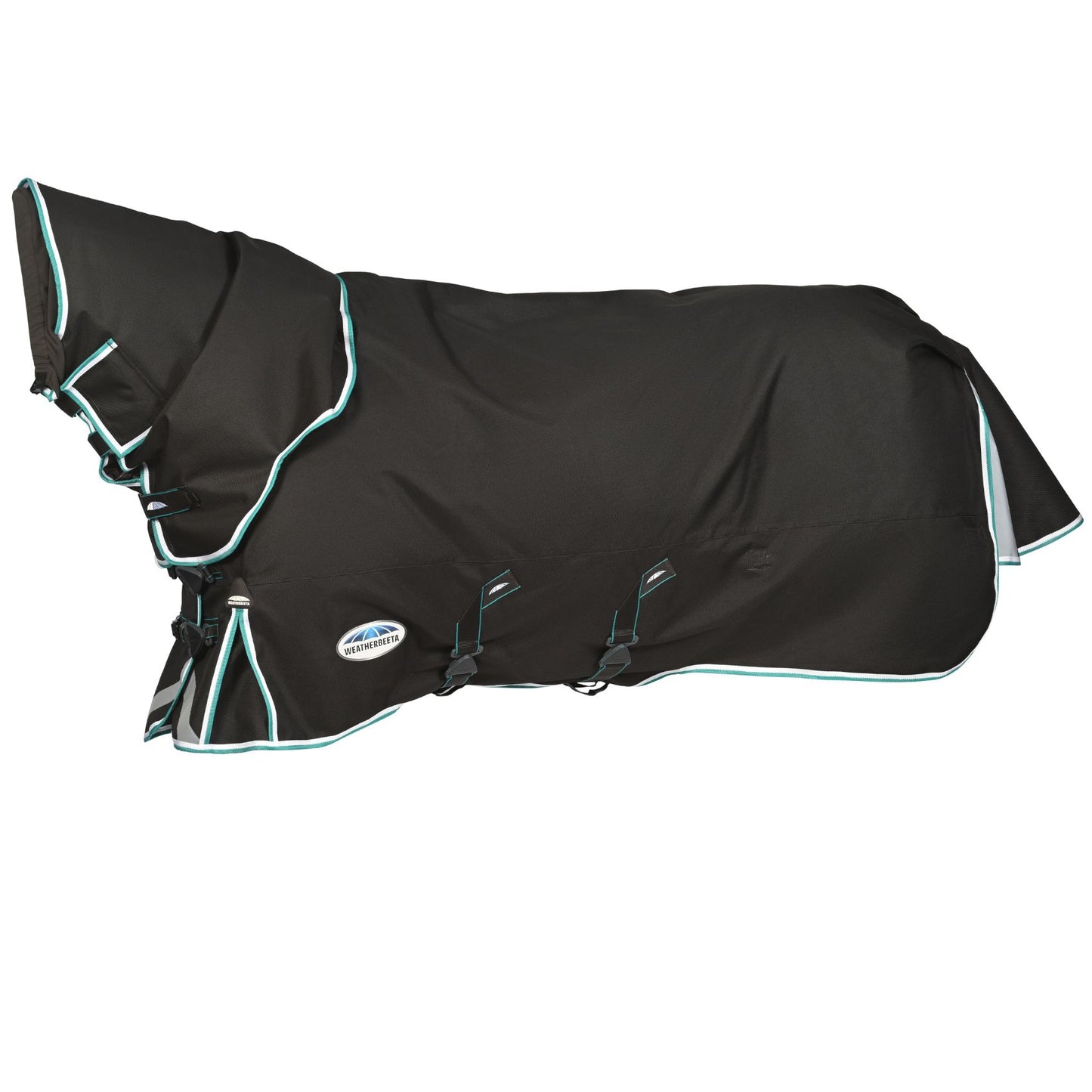 Weatherbeeta ComFiTec Ultra Comfi Detach-A-Neck Medium Charcoal/Teal Blue/White