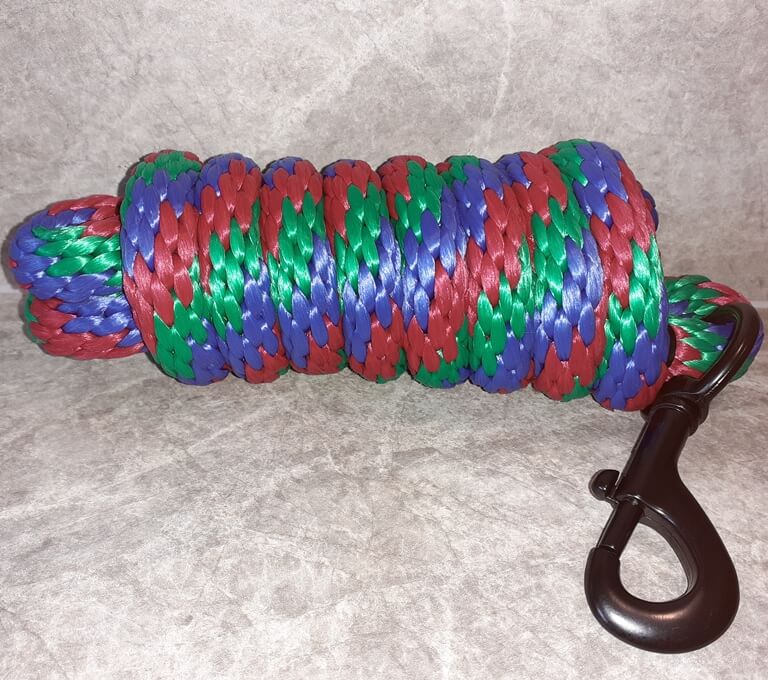 Roma Continental Lead Rope 2m Blue/Bright Green/Cerise