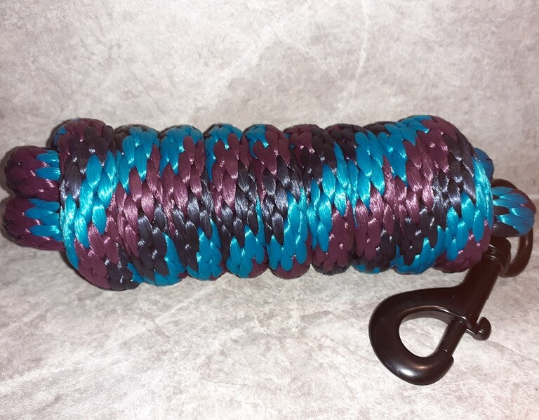 Roma Continental Lead Rope 2m Dark Blue/Teal/Shiraz