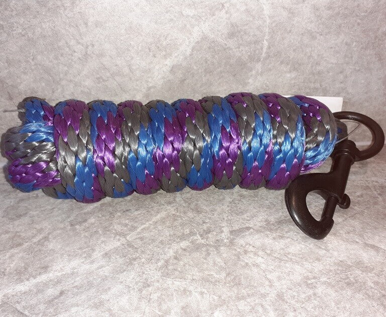 Roma Continental Lead Rope 2m Charcoal/Blue/Purple