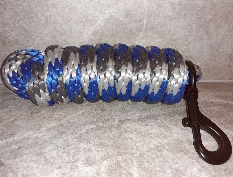 Roma Continental Lead Rope 2m Grey/Blue/Grey