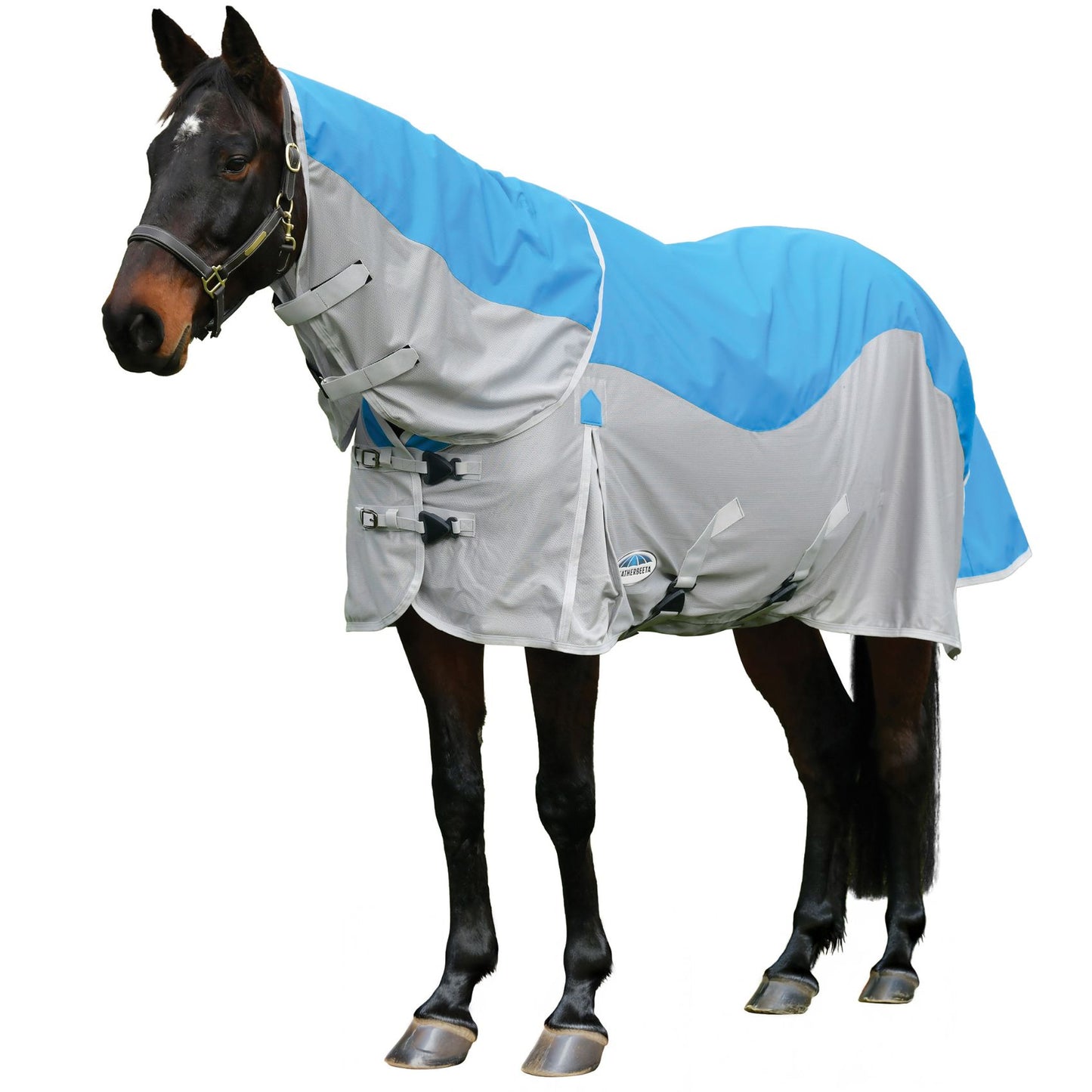 Weatherbeeta ComFiTec Dual Shield Detach-A-Neck Blue/Grey