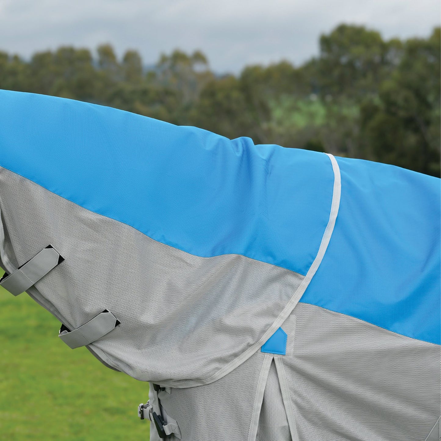 Weatherbeeta ComFiTec Dual Shield Detach-A-Neck Blue/Grey