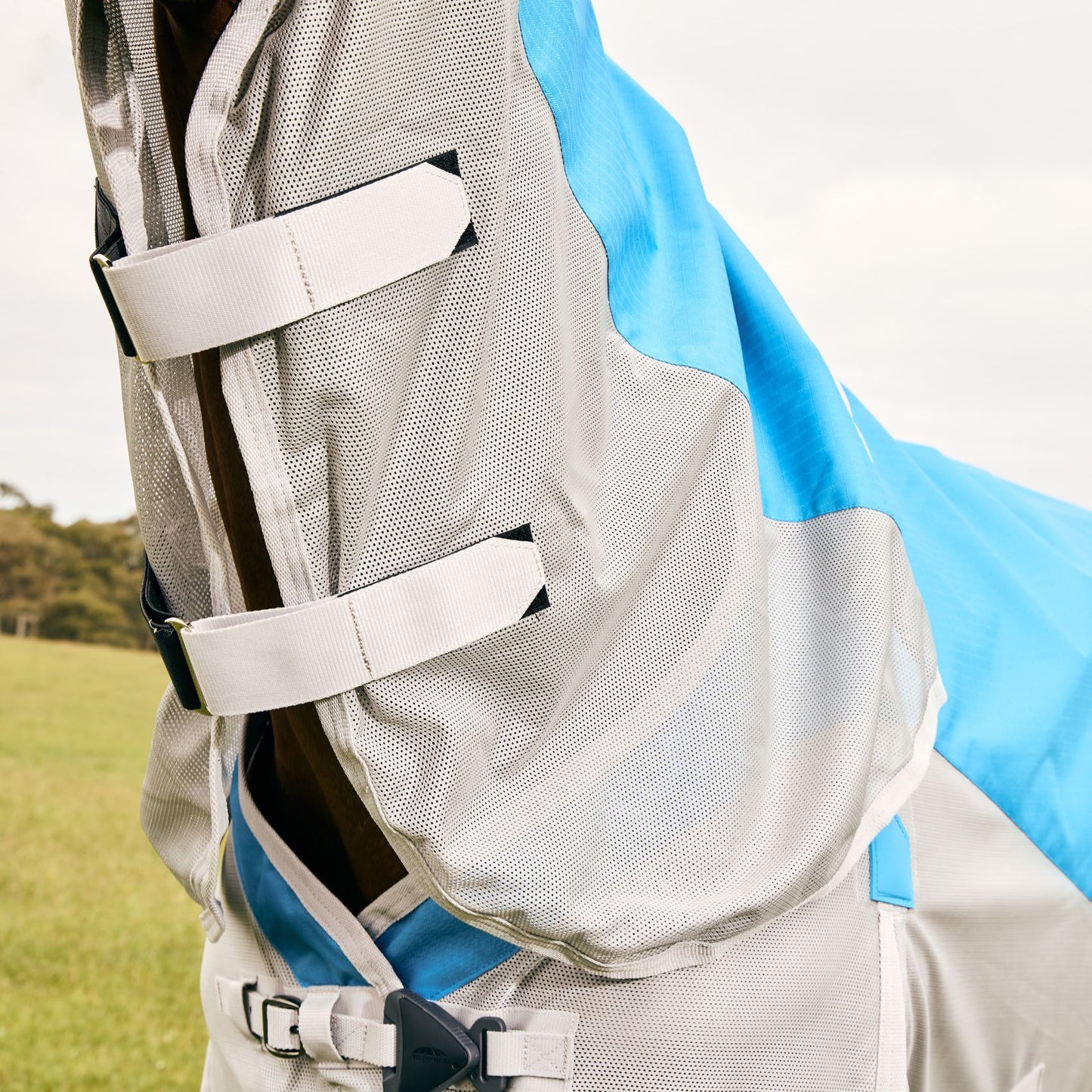 Weatherbeeta ComFiTec Dual Shield Detach-A-Neck Blue/Grey