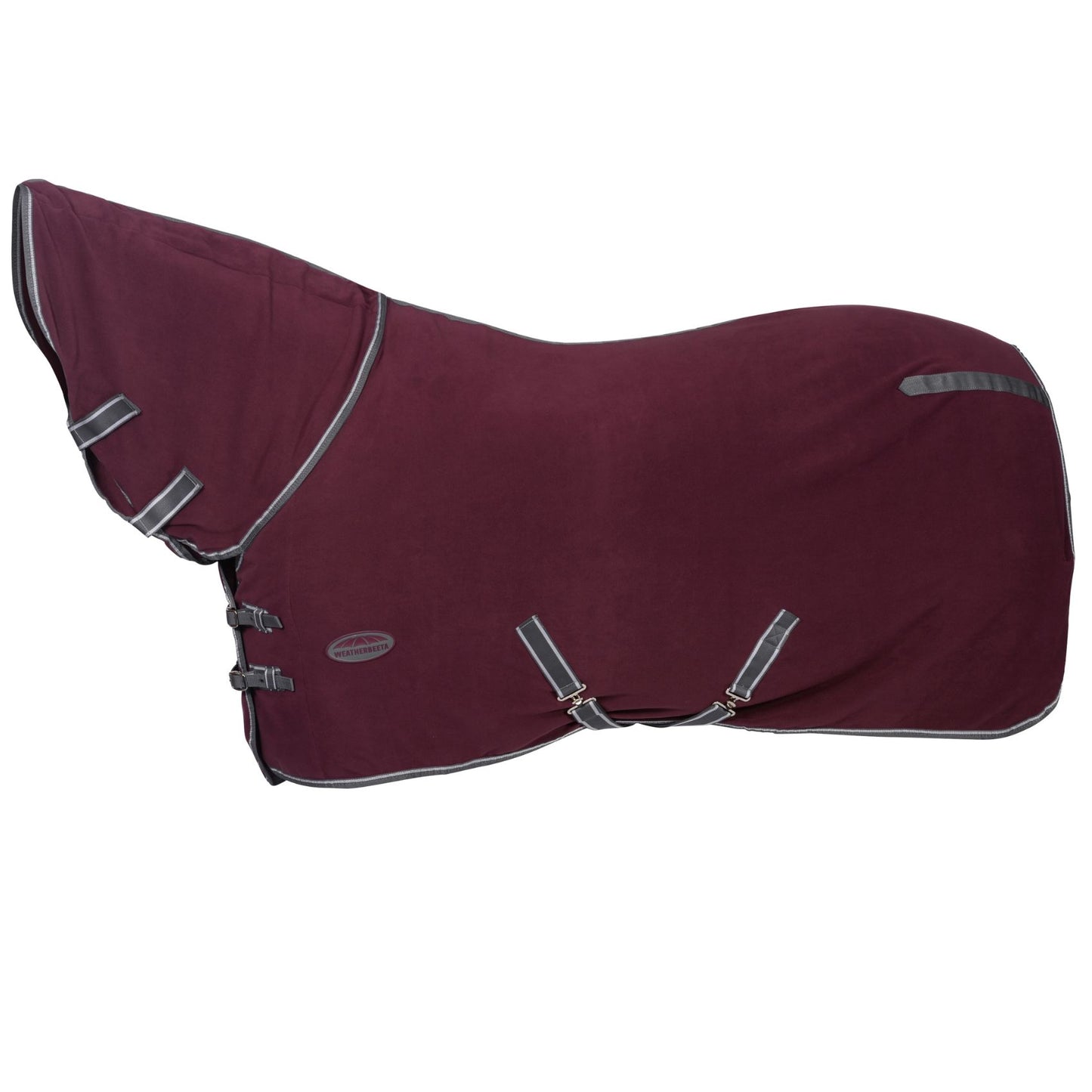 Weatherbeeta Fleece Combo Cooler Maroon/Grey/White