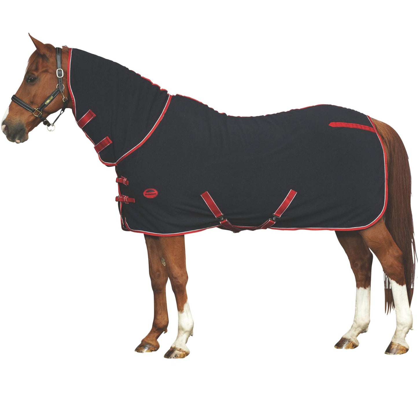 Weatherbeeta Fleece Combo Cooler Navy/Red/White