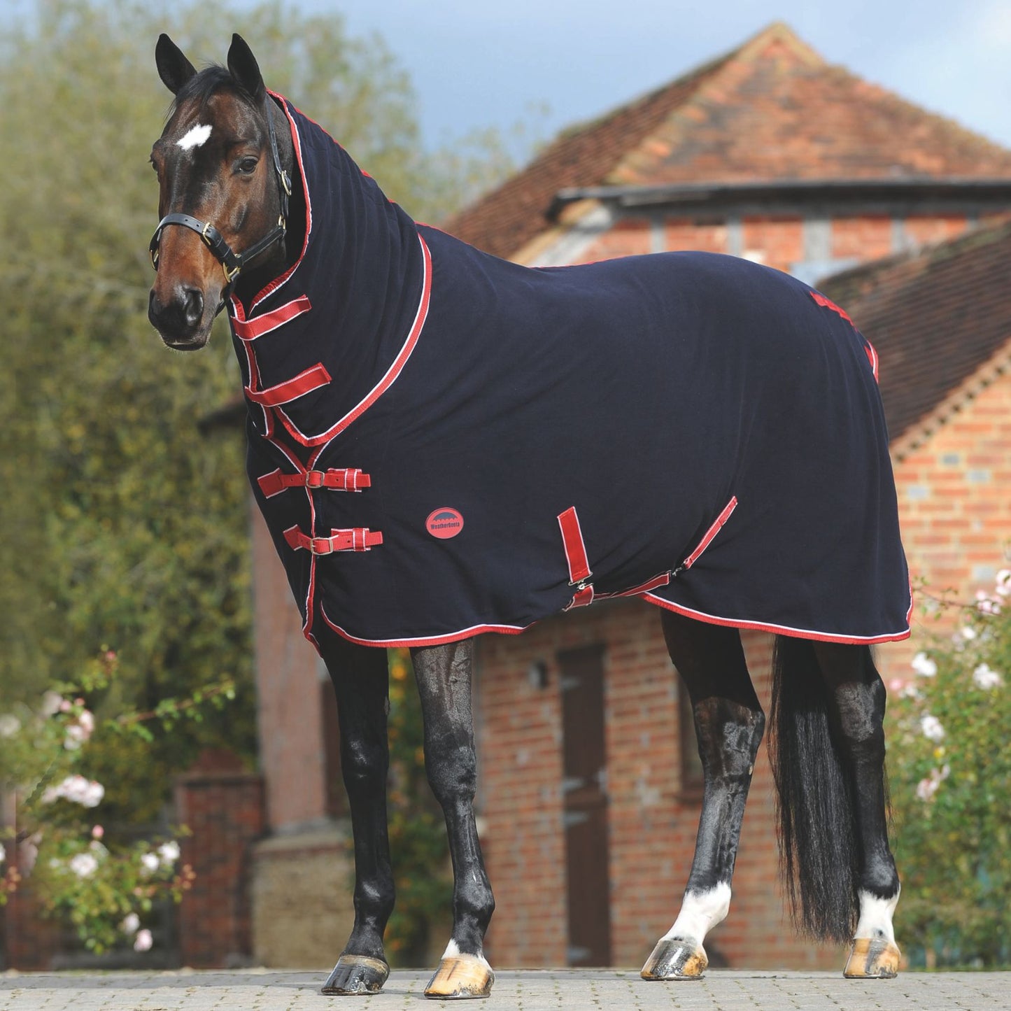 Weatherbeeta Fleece Combo Cooler Navy/Red/White