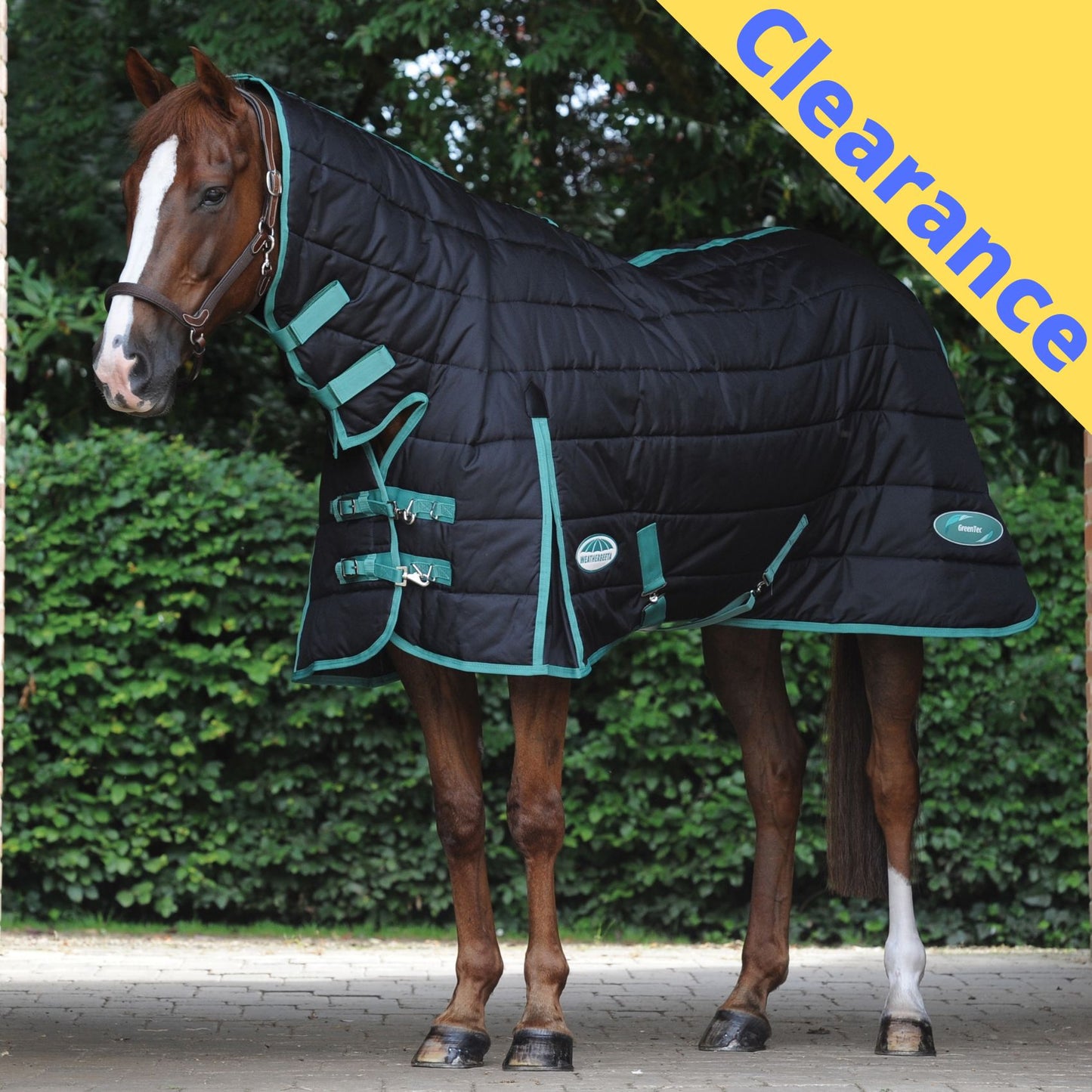 Weatherbeeta Green-Tec Stable Combo Medium/Lite Black/Bottle Green