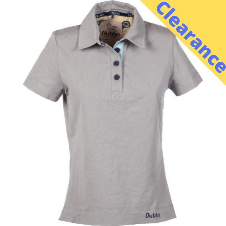 Dublin Caroline Polo Shirt Griffin Grey