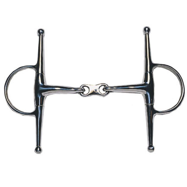 Korsteel JP Stainless Steel French Link Full Cheek Snaffle Bit