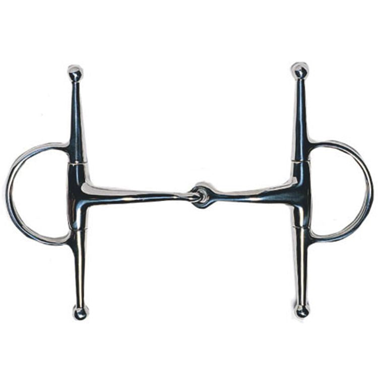 Korsteel JP Stainless Steel Jointed Full Cheek Snaffle Bit