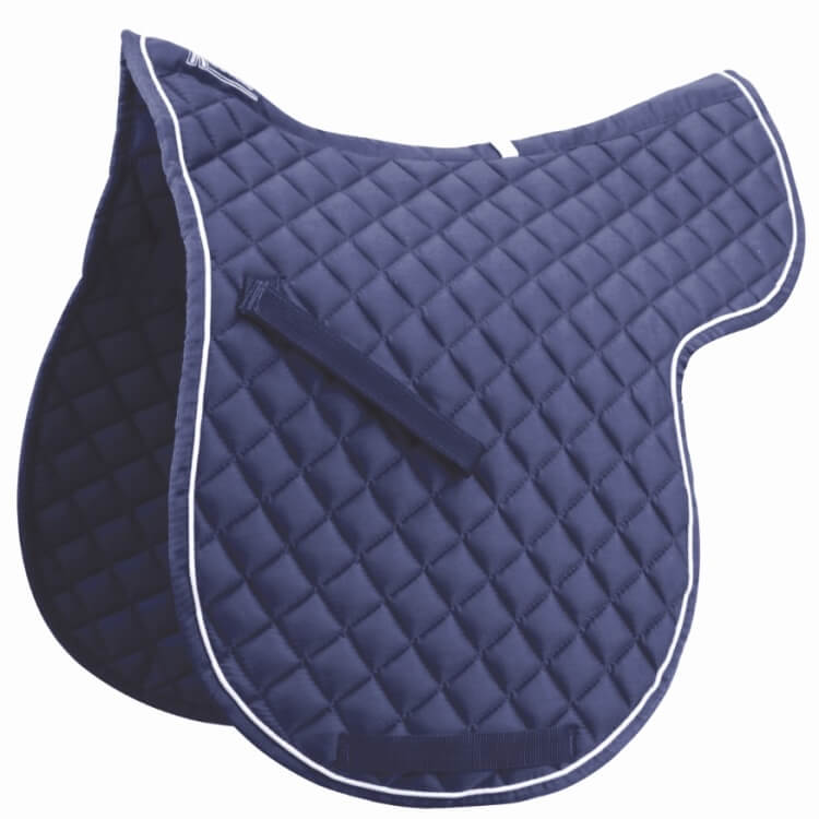 Roma High Wither All Purpose Numnah Navy/White