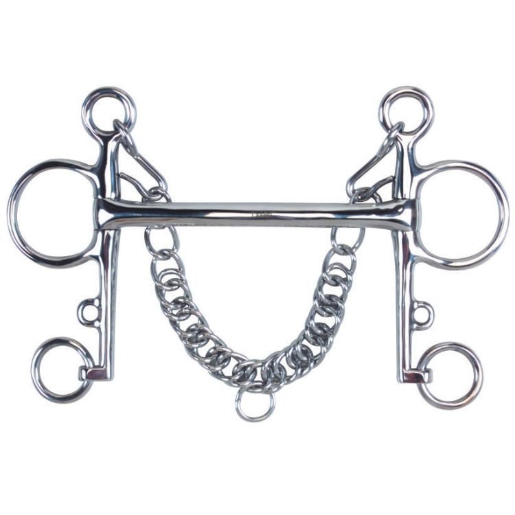 Korsteel Stainless Steel Mullen Mouth Pelham Bit