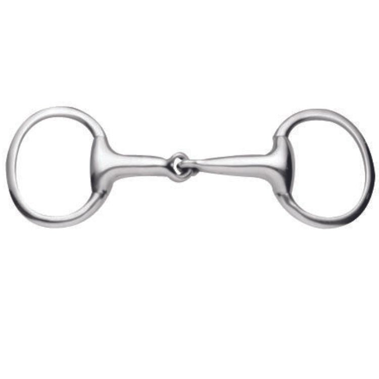 Korsteel Stainless Steel Thick Mouth Jointed Eggbutt Snaffle Bit