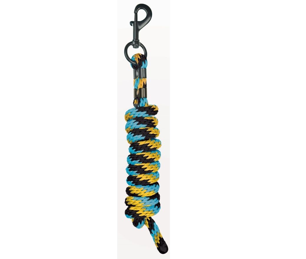 Roma Continental Lead Rope 2m Light Blue/Black/Yellow
