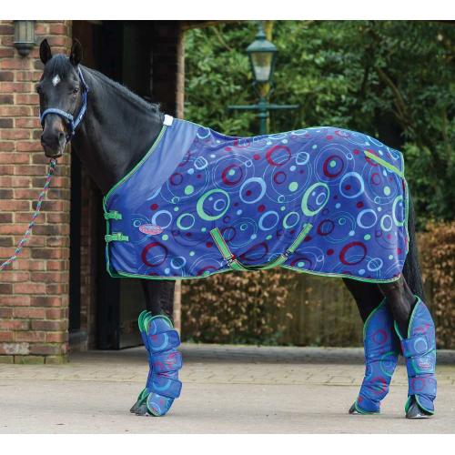 Weatherbeeta Wide Tab Long Travel Boots Circle Print