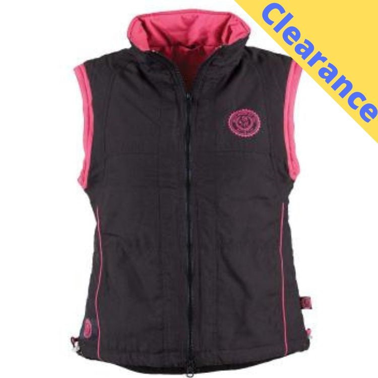 Dublin Tara Waistcoat Black/Raspberry