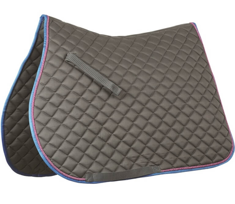 Roma Grand Prix All Purpose Saddle Pad Charcoal/Purple