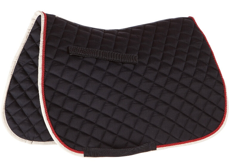Roma Grand Prix All Purpose Saddle Pad Navy/Red/White