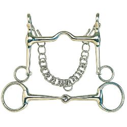 Korsteel Stainless Steel Cambridge Mouth Fixed Cheek Eggbutt Weymouth Set