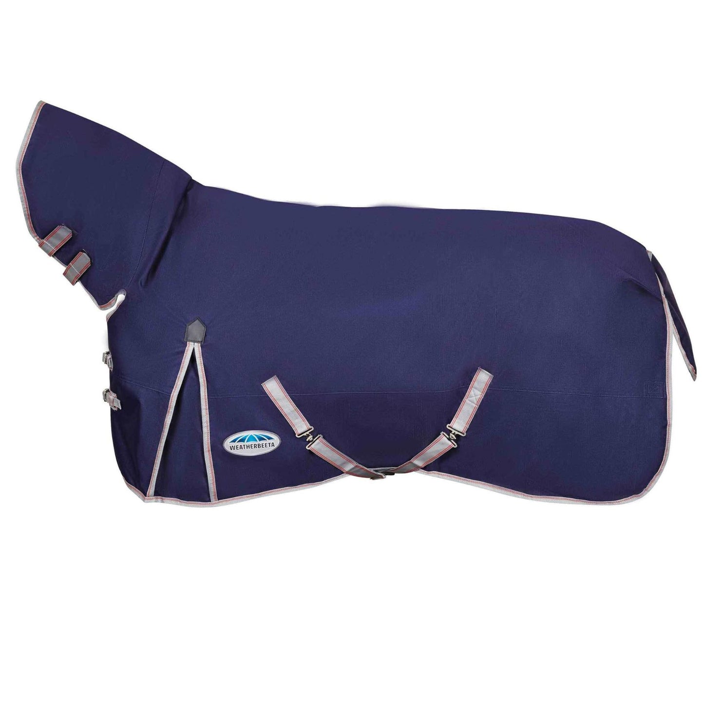 Weatherbeeta ComFiTec Essential Combo Lite Turnout Rug Navy/Silver/Red