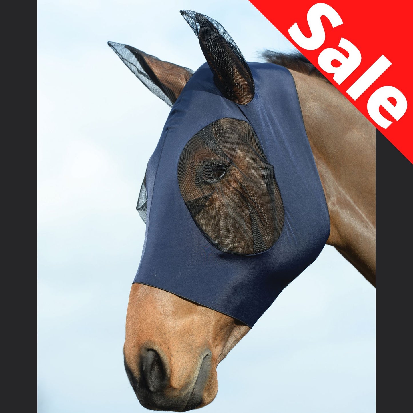 Weatherbeeta Stretch Bug Eye Saver with Ears Navy/Black