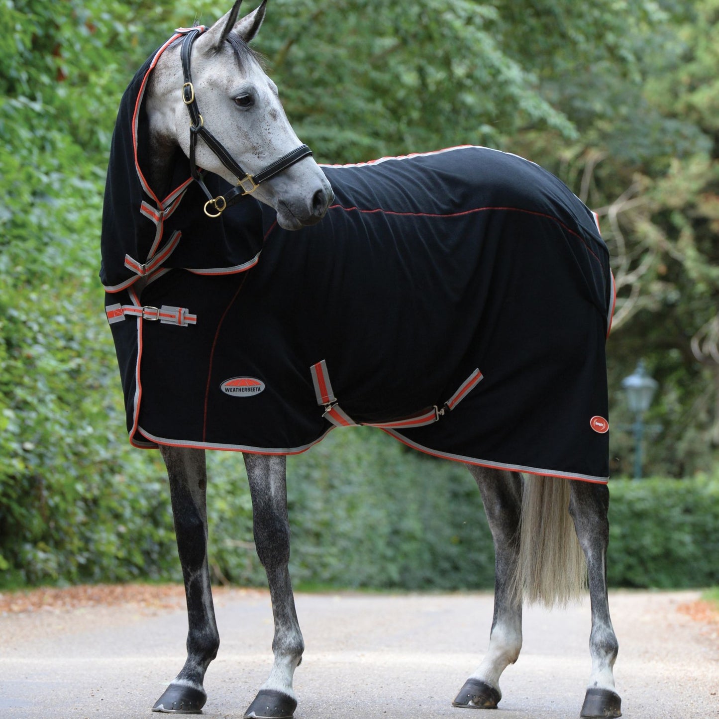 Weatherbeeta Therapy-Tec Fleece Combo Black/Silver/Red