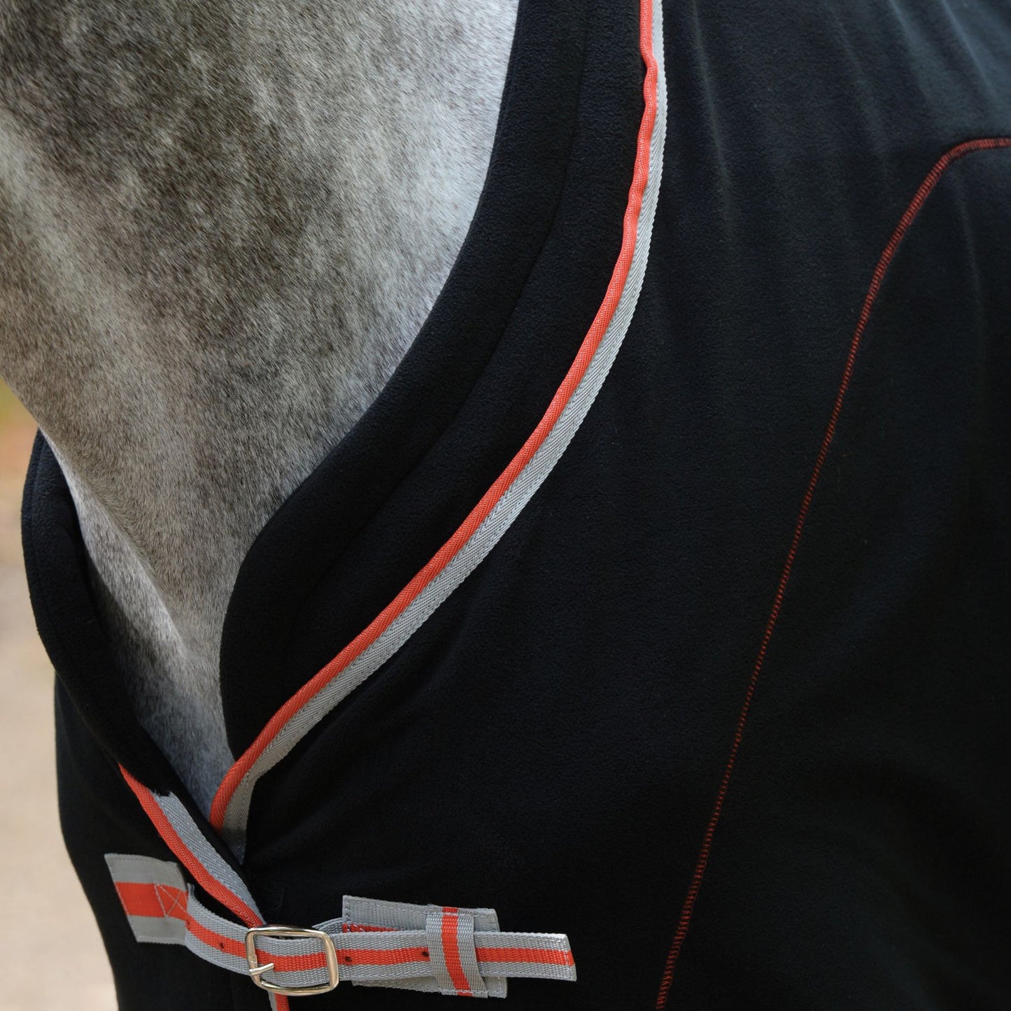 Weatherbeeta Therapy-Tec Fleece Combo Black/Silver/Red