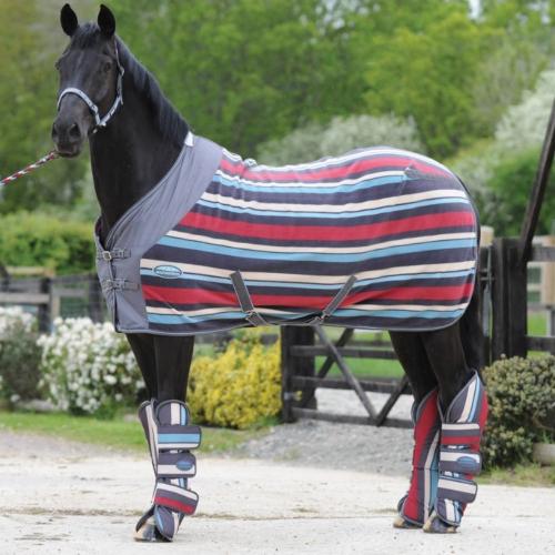 Roma Co-ordinate Headcollar Grey Stripe