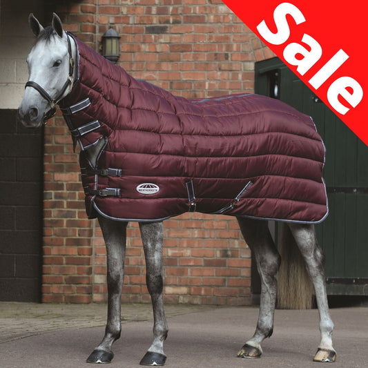 Weatherbeeta ComFiTec 210D Channel Quilt Combo Medium Maroon/Grey/White