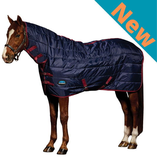 Weatherbeeta ComFiTec 210D Channel Quilt Stable Combo 100g Navy/Burgundy