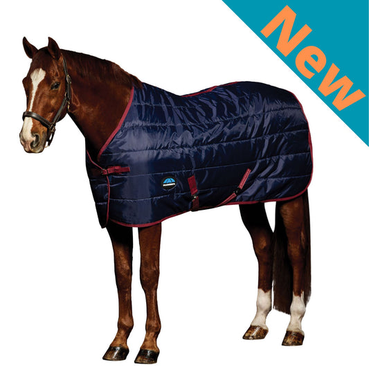 Weatherbeeta ComFiTec 210D Channel Quilt Stable 100g Navy/Burgundy